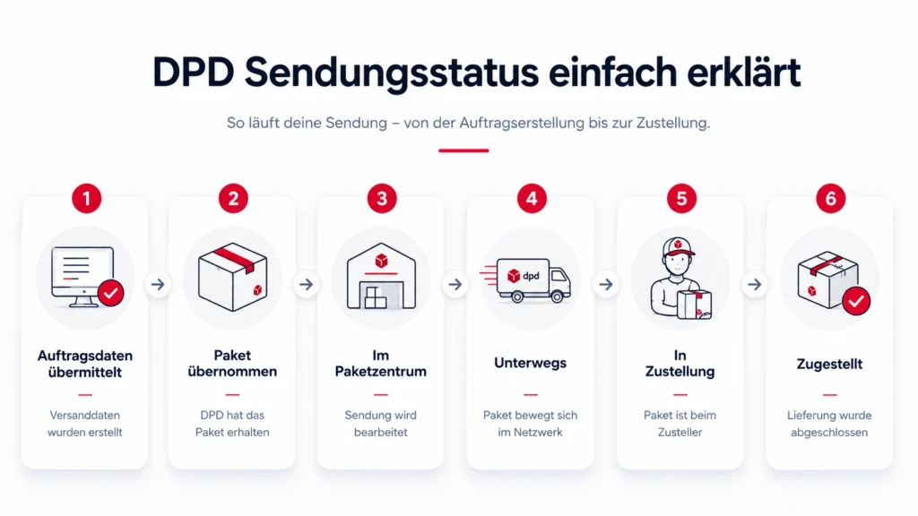 DPD-Sendungsstatus und Bedeutung der Tracking-Meldungen